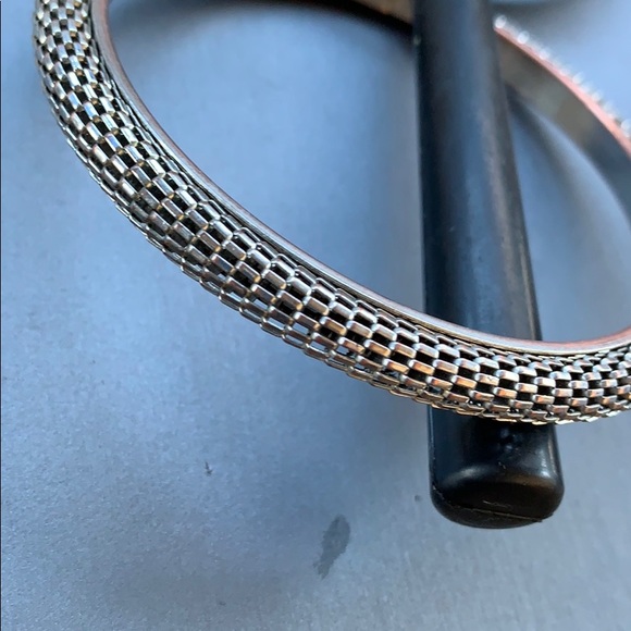 STERLING SILVER PLATED BANGLE VINTAGE - Picture 2 of 2